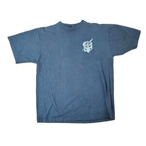 Vintage "Born Wild" Graphic Black T-Shirt With Eagle & "Spirit Of America" Desig